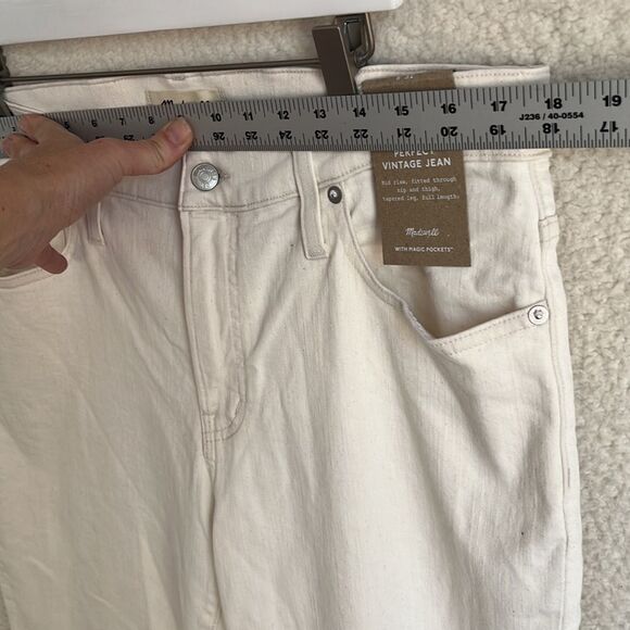 Madewell Midrise Perfect Vintage Jean Womens Size 31 Vintage‎ Canvass White - Picture 8 of 10